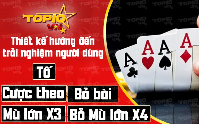 Xì tố online V8 Poker thiết kế hướng đến trải nghiệm người chơi