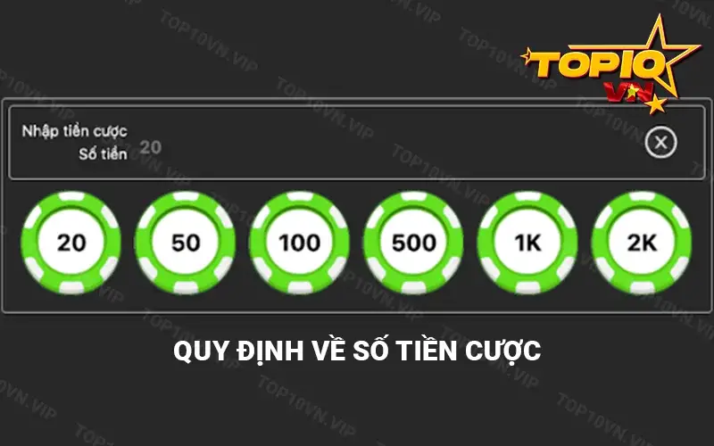 Quy định về số tiền cược sảnh đá gà AOG